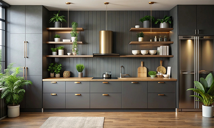 Dark Grey Kitchen Cabinets