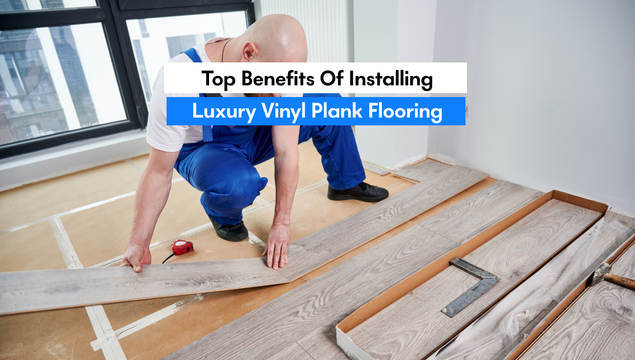 Luxury vinyl plank flooring